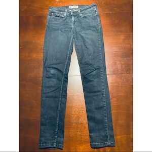 Levis Demi Curve Womens Dark Wash Jeans Size 5M Black And Silver Tag